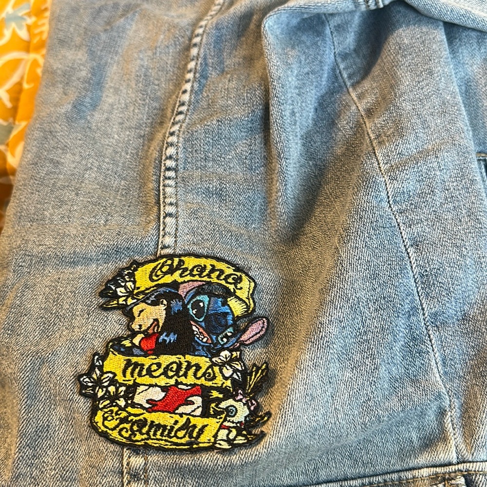 Disney Lilo and Stitch Jean jacket- size large!